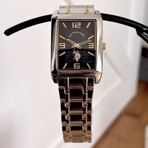 U.S. Polo Assn. Unisex Adult Gold & Silver Bracelet Watch Usc80120jc