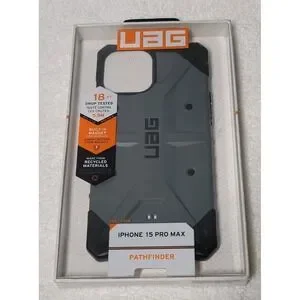 UAG IPhone 15 Pro Max Case Pathfinder Grey With Mag Safe Frame Hard Case