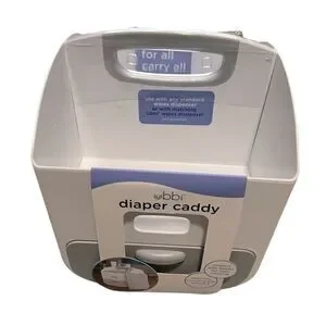 Ubbi Diaper Storage Caddy and Changing Mat Grey NEW