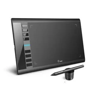Ugee Drawing Pen Tablet M708 w/ Battery-Free Stylus New
