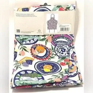 Ulster’s Weavers Mediterranean Plates Cotton Apron New