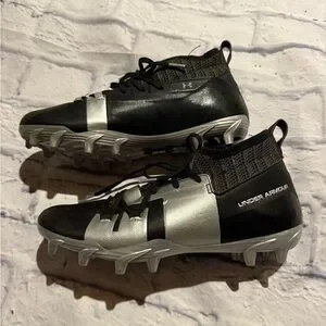 Under Armour Black and Gray Cleats