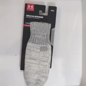 Under Armour Gray Crew Socks with Ribbed Texture