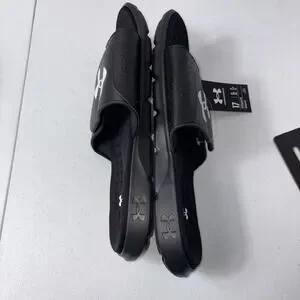 Under Armour IGNITE 7 Pro Black Slides Sandals NWT Size 17