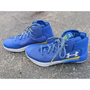 Under Armour Mens Steph Curry Sneakers 9.5 Royal Blue (3)III Zero(1298308-400)