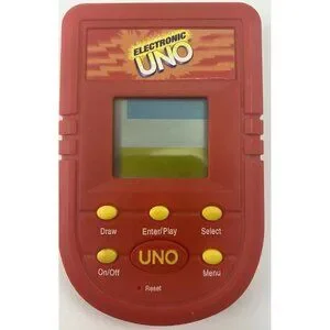 Uno Electronic Handheld Game - Mattel 2001 Tested and Works