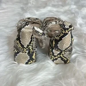 Unworn snake Print wedges
