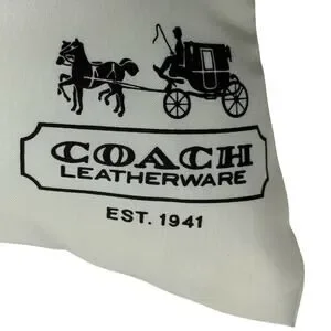 Upcycled Home Decor Pillow Made From Authentic Designer Dust Bag 20.5x8.5