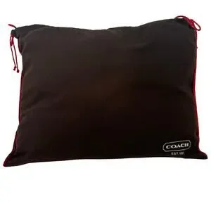 Upcycled Home Decor Pillow Made from Authentic Designer Dust Bag 14x18