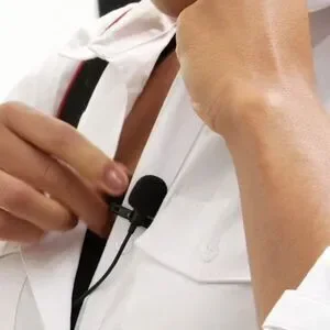 Upgrade 2.4GHz Wireless Lavalier Lapel Mic Omnidirectional Microphone Equipment