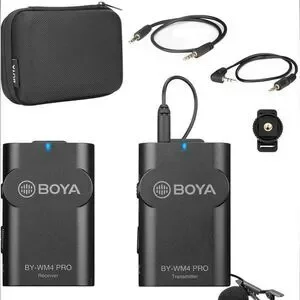 Upgrade 2.4GHz Wireless Lavalier Lapel Mic Omnidirectional Microphone equipment