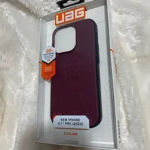 Urban Armor Gear Case For IPhone 15 Pro In Bordeaux NWT