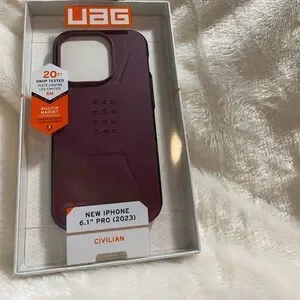 Urban Armor Gear Case For IPhone 15 Pro In Bordeaux NWT