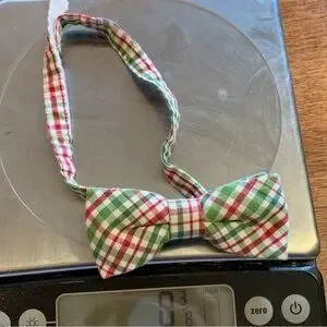 Urban Sunday Gingham Green Bow Tie S