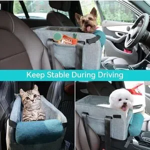 Urijk Dog/pet Car/travel Console Seat And Pet Carrier NEW