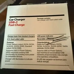 USB-C Car Charger With Fast Charge
