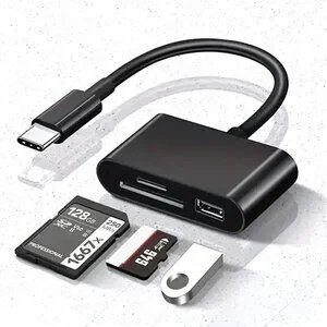 USB-C SD Card Reader Adapter for Android Apple MacBook Phones Cameras SDHC New