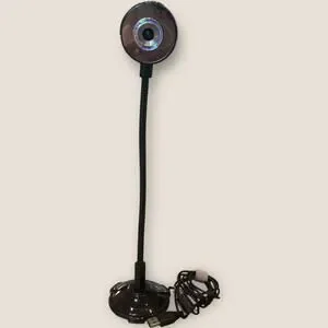 USB Flexible Neck Standing Webcam With 10X Zoom Lens Black Video Streaming