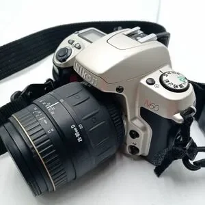 USED Nikon N60 35mm Camera W/ 20-80mm Lens And Accessories
