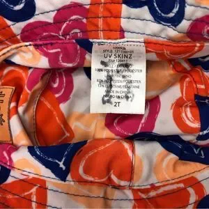 UV Skinz Child’s Reversible Sun Hat Blue And Orange Hearts