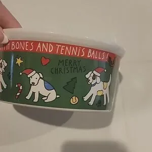 Van Beers Christmas dog bowl