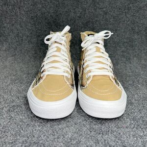Vans SK8 Hi Bolt Shoes Mens Size 8.5 Orange Big Reveal Taos Taupe Lightning Fire