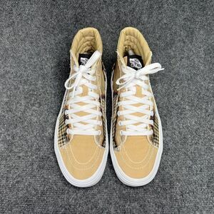 Vans SK8 Hi Bolt Shoes Mens Size 8.5 Orange Big Reveal Taos Taupe Lightning Fire
