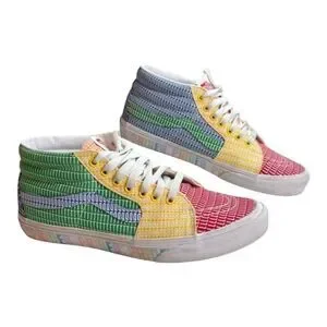 Vans Sk8-Mid Shoes Mens Size 10 Pride Edition Rainbow High Top Sneakers LGBTQ