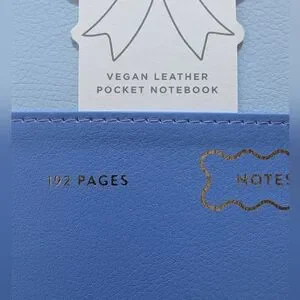 Vegan Leather Notebook 2 Tone Blue