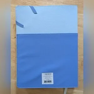 Vegan Leather Notebook 2 Tone Blue