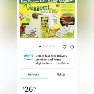 Veggetti Pro Table-Top Spiral Vegetable Cutter