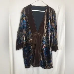 Velvet Dream Keeper Collection Expect Miracles Brown Kimono Jacket Velvet Dream Keeper Collection Expect Miracles Brown Kimono Jacket