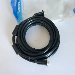 VENTION VGA (3+6) Male to Male Cable 1080p full Hd FERRITE CORES Gold