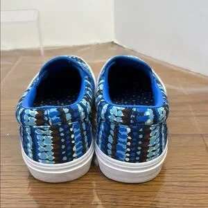 Vera Bradley Blue And White Slip-On Sneakers