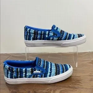 Vera Bradley Blue and White Slip-On Sneakers Vera Bradley Blue and White Slip-On Sneakers