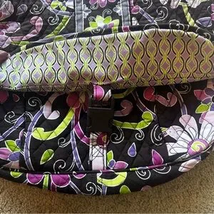 VERA BRADLEY Crossbody Messenger Bag In Purple Punch