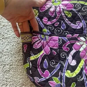 VERA BRADLEY Crossbody Messenger Bag In Purple Punch