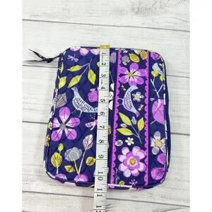 Vera Bradley E-Reader Floral Nightingal Tablet Sleeve Retired Navy Blue