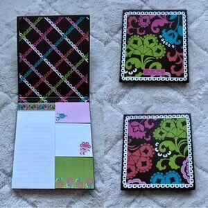 Vera Bradley “Lola” Post It Notebook