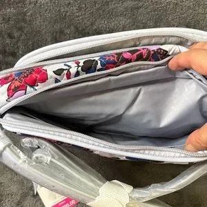 Vera Bradley White Floral Quilted Baby Bag