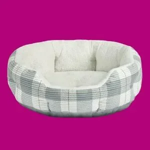 Vibrant Life Round Cuddler Pet Bed Small 19"