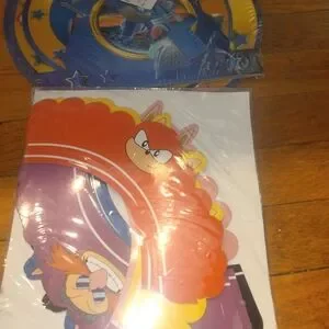 Vibrant Sonic The Hedgehog Cupcake Birthday Party Decorations & Supplies Bundle