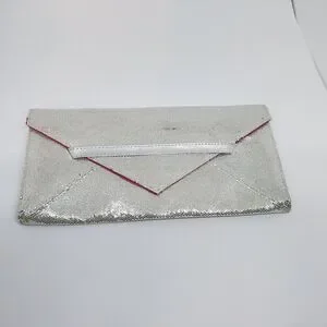 Victoria's Secret Silver Sparkly Clutch