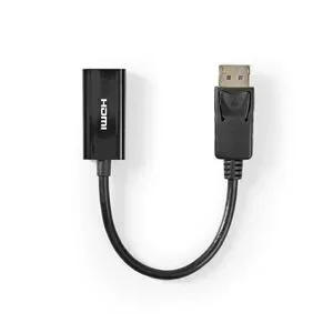 video cable adapter 0.2 m HDMI Type A (Standard) DisplayPort Black