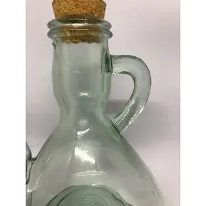Vidrios San Miguel Vtg Oil Pitcher Recycled Art Glass Hand Made