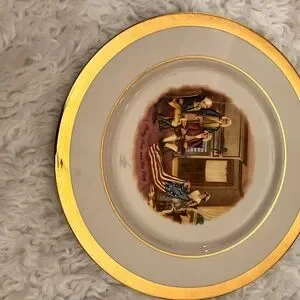 VILLETTA’S ART BY JOHN TRUMBULL SET OF 5 DECORATIVE PLATES