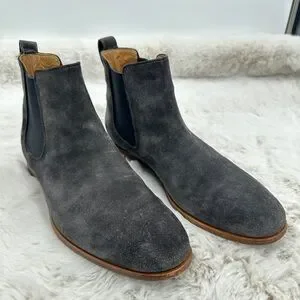 Vince ALDOUS’ Men’s Graphite Suede Leather Chelsea Boots‎ Size 9
