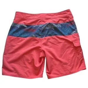 Vineyard Vines 8” Unlined Boardshorts Salmon Fish Print Men’s Size 34