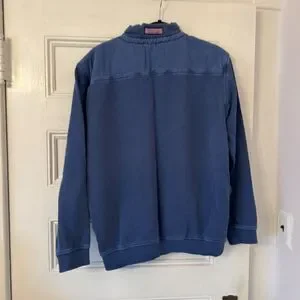 Vineyard Vines Blue Quarter Zip Shep Shirt Pullover