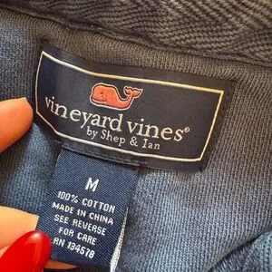Vineyard Vines Blue Quarter Zip Shep Shirt Pullover